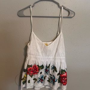 COPY - Anthropologie embroidered tank